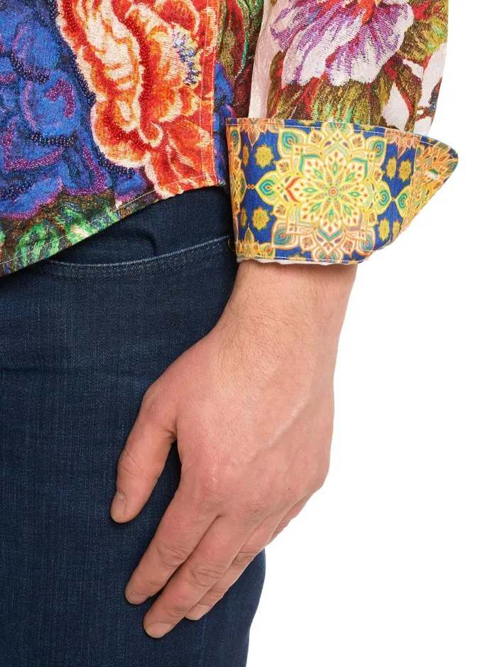 Men Long Sleeve Button Down Shirts Robert Graham LIMITED EDITION FRAMEWORTHY LONG SLEEVE BUTTON DOWN SHIRT Multi