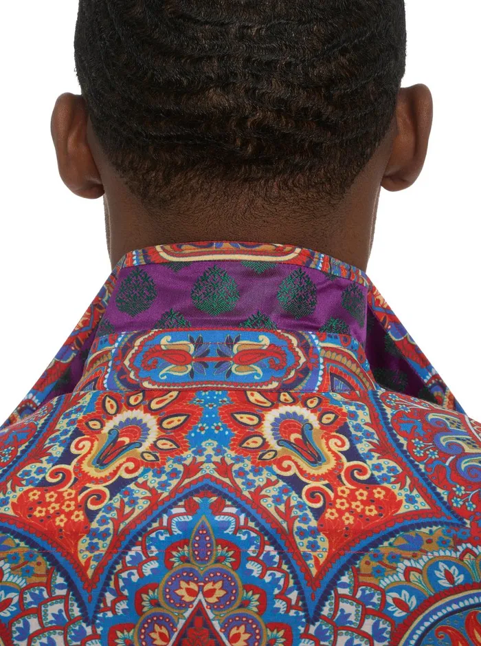 Men Long Sleeve Button Down Shirts Robert Graham LIMITED EDITION THE MOSAIC LONG SLEEVE BUTTON DOWN SHIRT Multi
