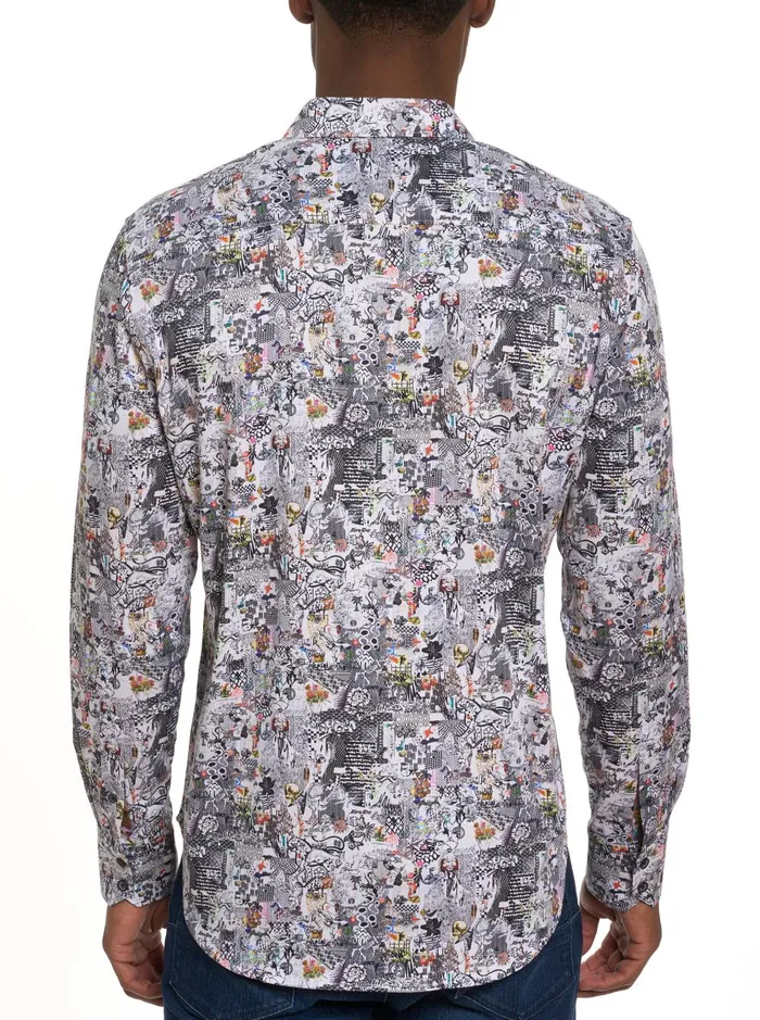 Men Long Sleeve Button Down Shirts Robert Graham MEDIEVAL TIMES LONG SLEEVE BUTTON DOWN SHIRT Multi