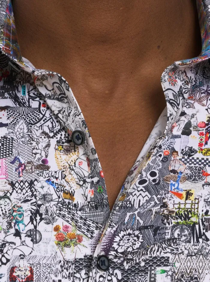 Men Long Sleeve Button Down Shirts Robert Graham MEDIEVAL TIMES LONG SLEEVE BUTTON DOWN SHIRT Multi