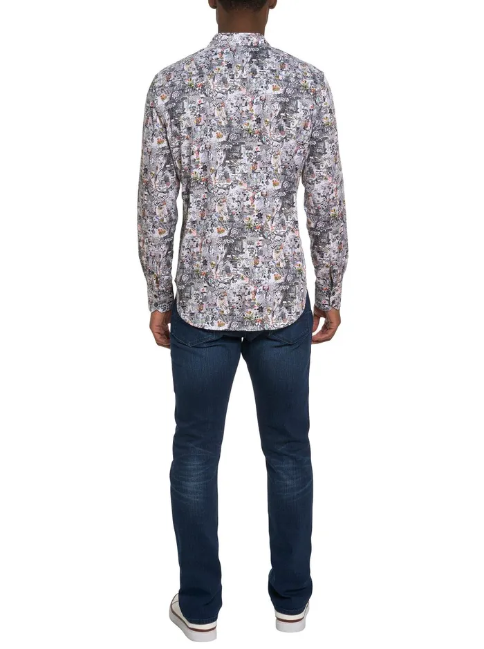 Men Long Sleeve Button Down Shirts Robert Graham MEDIEVAL TIMES LONG SLEEVE BUTTON DOWN SHIRT Multi