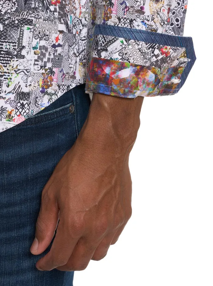 Men Long Sleeve Button Down Shirts Robert Graham MEDIEVAL TIMES LONG SLEEVE BUTTON DOWN SHIRT Multi