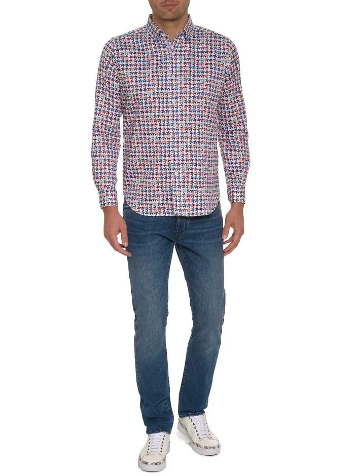 Men Long Sleeve Button Down Shirts Robert Graham NATHAN LONG SLEEVE BUTTON DOWN SHIRT Multi