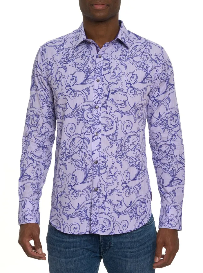 Men Long Sleeve Button Down Shirts Robert Graham ROYALTON LONG SLEEVE BUTTON DOWN SHIRT Classic