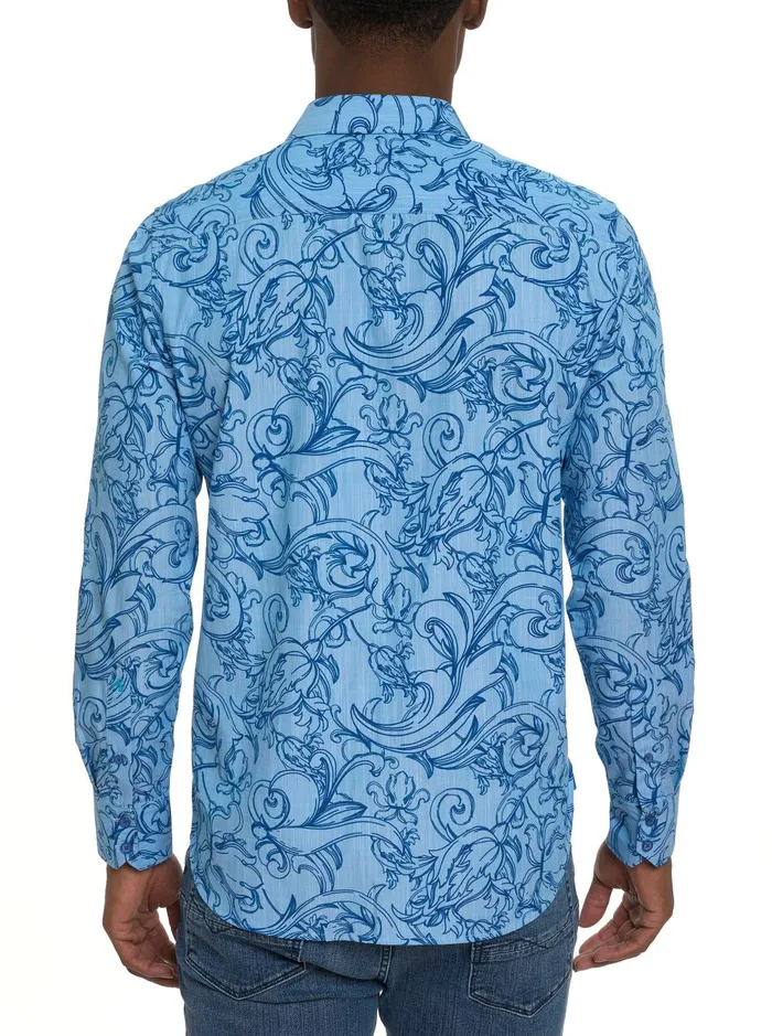 Men Long Sleeve Button Down Shirts Robert Graham ROYALTON LONG SLEEVE BUTTON DOWN SHIRT Classic