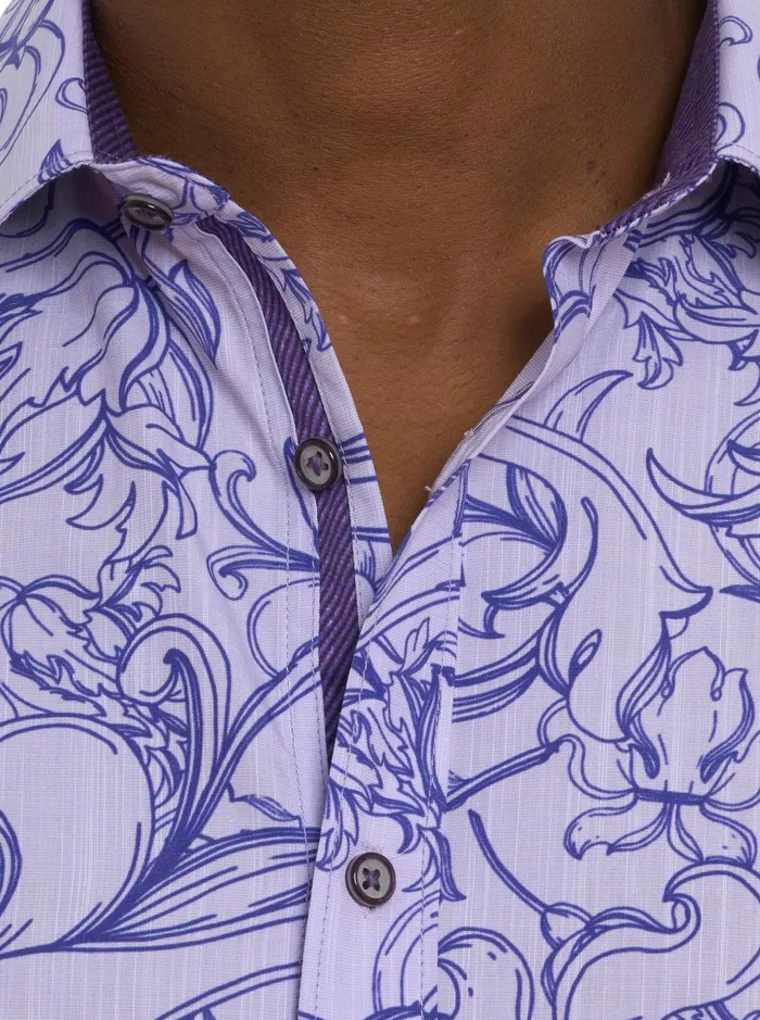 Men Long Sleeve Button Down Shirts Robert Graham ROYALTON LONG SLEEVE BUTTON DOWN SHIRT Classic