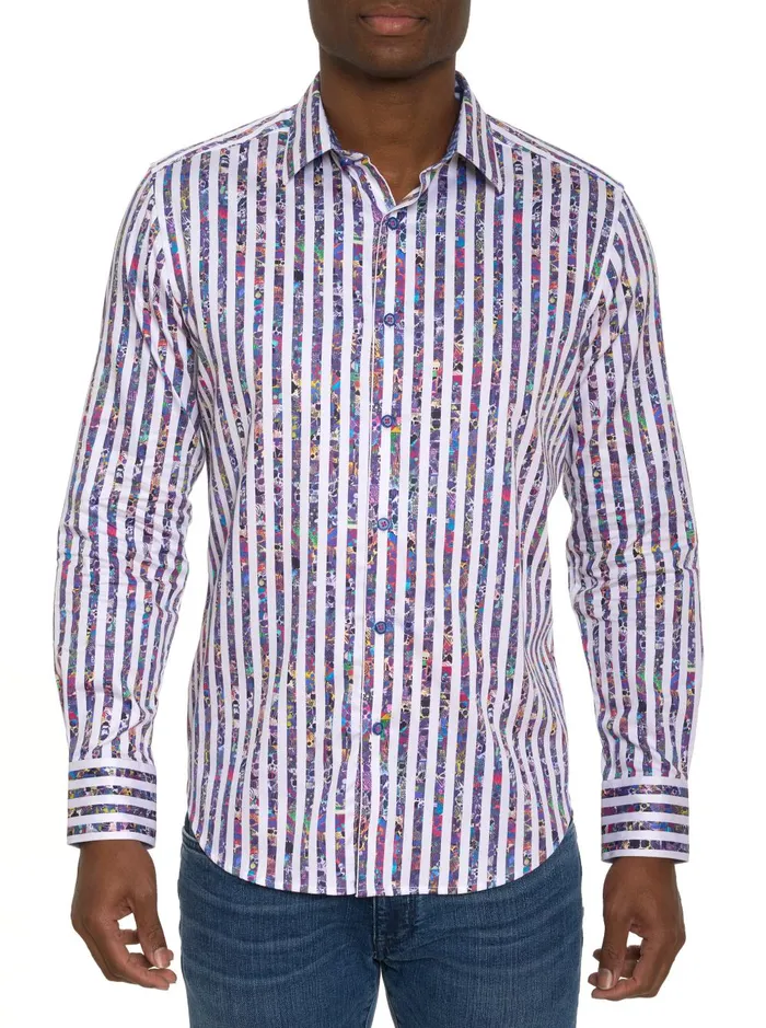 Men Long Sleeve Button Down Shirts Robert Graham TONALE LONG SLEEVE BUTTON DOWN SHIRT Multi