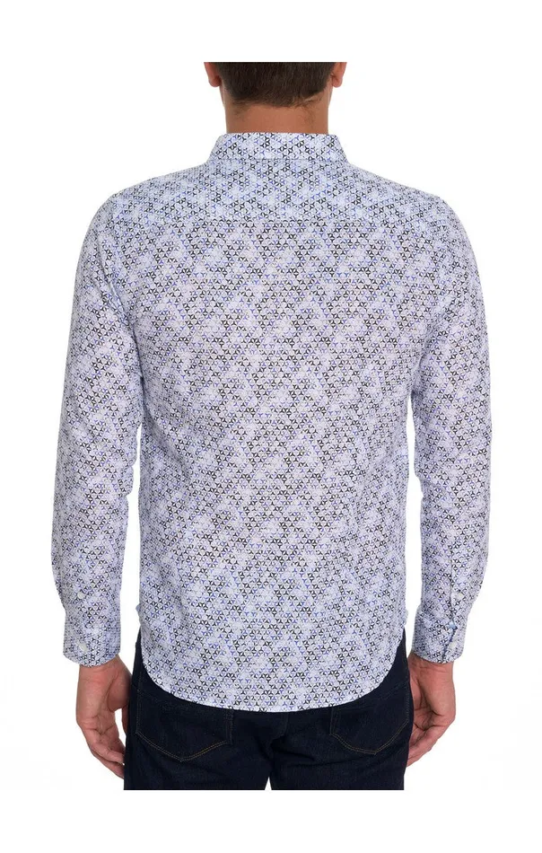 Men Long Sleeve Button Down Shirts Robert Graham WYNDHAM LONG SLEEVE BUTTON DOWN SHIRT Blue
