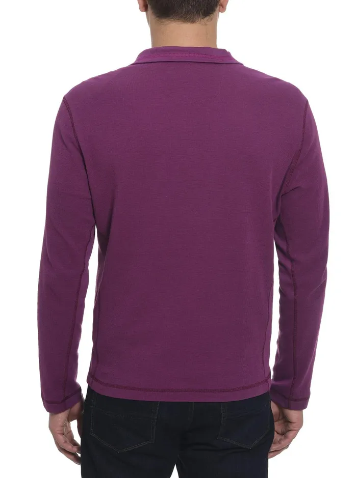 Men Long Sleeve Knits Robert Graham POLARIS LONG SLEEVE KNIT Heather Grey