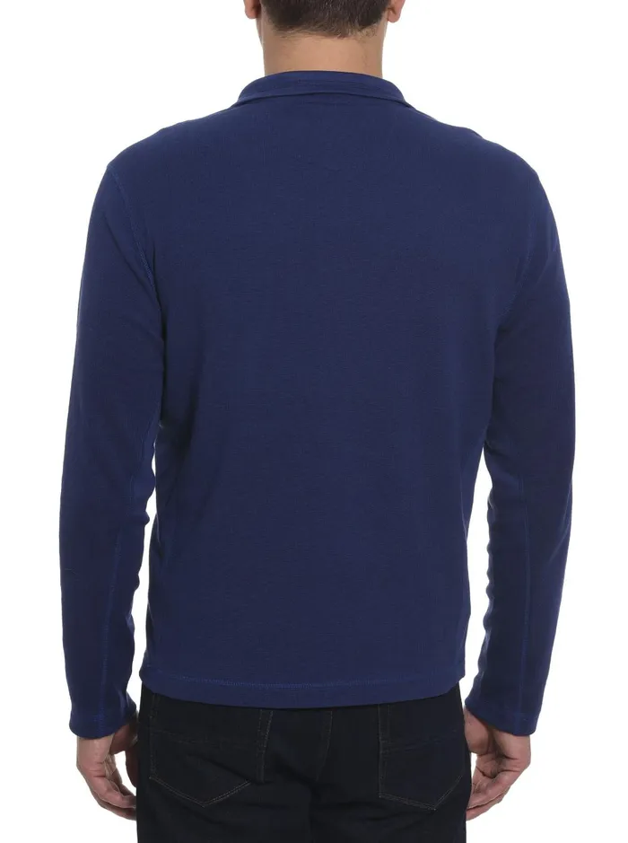 Men Long Sleeve Knits Robert Graham POLARIS LONG SLEEVE KNIT Heather Grey