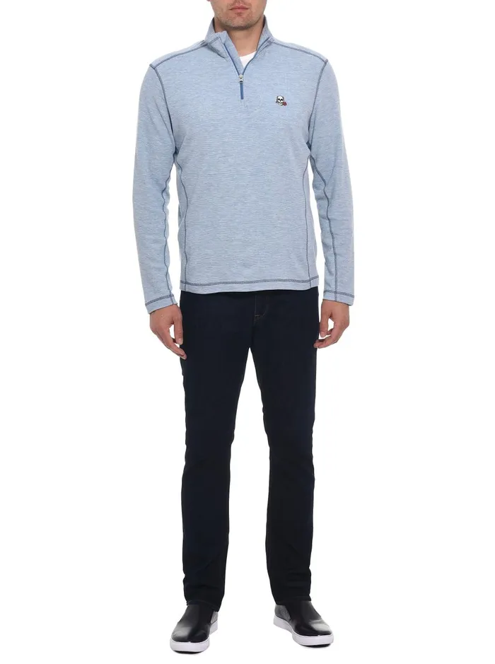 Men Long Sleeve Knits Robert Graham POLARIS LONG SLEEVE KNIT Heather Grey