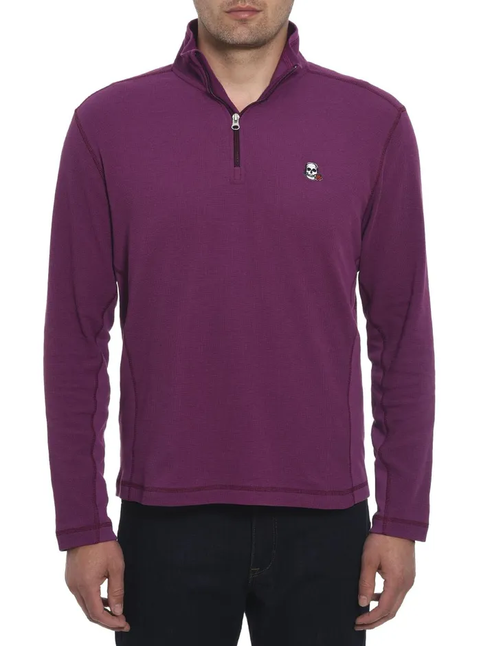 Men Long Sleeve Knits Robert Graham POLARIS LONG SLEEVE KNIT Heather Grey