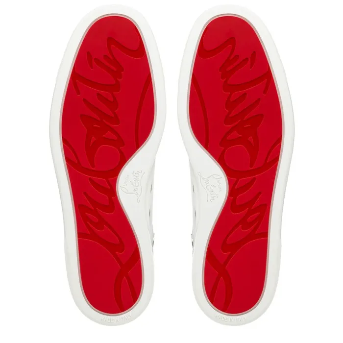 Men Louis Hightop Sneakers 8211 Calf Leather 8211 White Christian Louboutin Sneakers