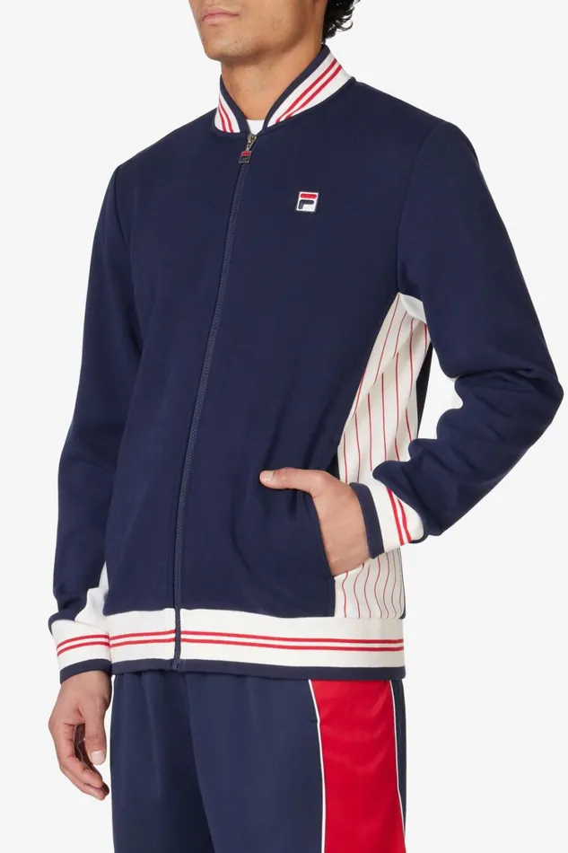 Men Matching Sets Fila Settanta Jacket 488 Fila Navy Gardenia Fila Red