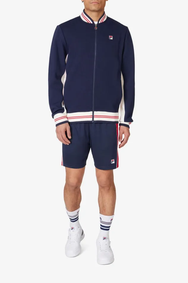 Men Matching Sets Fila Settanta Jacket 488 Fila Navy Gardenia Fila Red