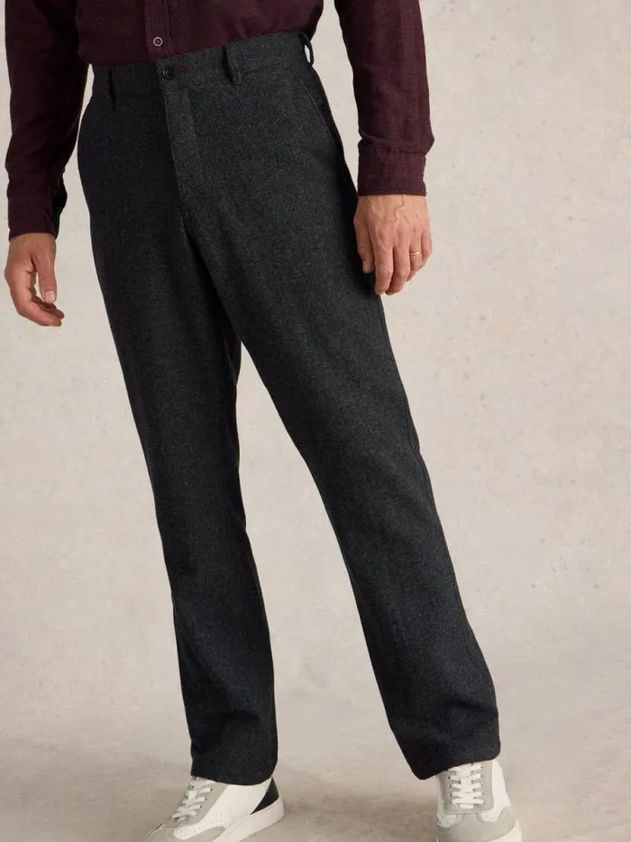 Men McKay Wool Trouser Charcoal Grey White Stuff Trousers Men McKay Wool Trouser Charcoal Grey White Stuff Trousers