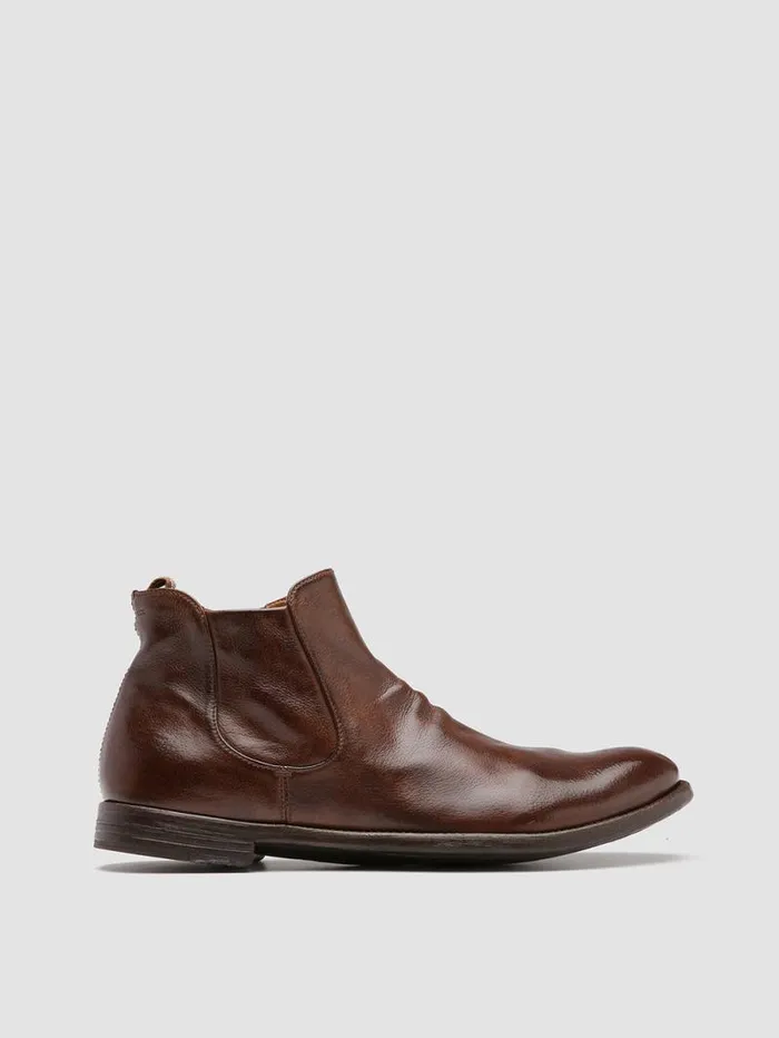 Men Officine Creative Footwear ARC 514 Brown Leather Boots