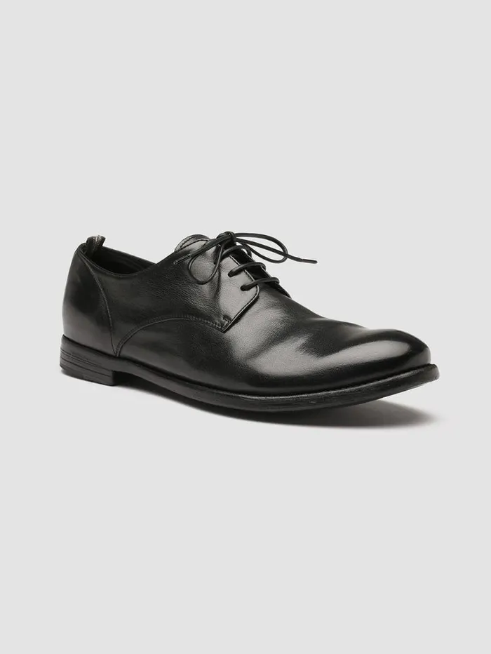 Men Officine Creative Footwear ARC 515 Black Leather Derby Shoes Men Officine Creative Footwear ARC 515 Black Leather Derby Shoes