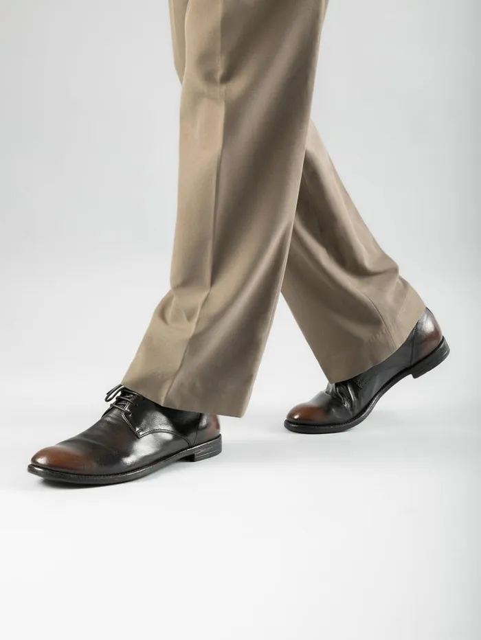Men Officine Creative Footwear ARC 515 Black Leather Derby Shoes Men Officine Creative Footwear ARC 515 Black Leather Derby Shoes