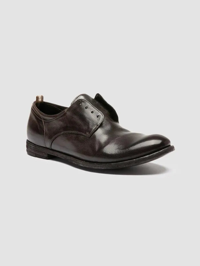 Men Officine Creative Footwear ARCHIVE 500 Brown Leather Derby Shoes