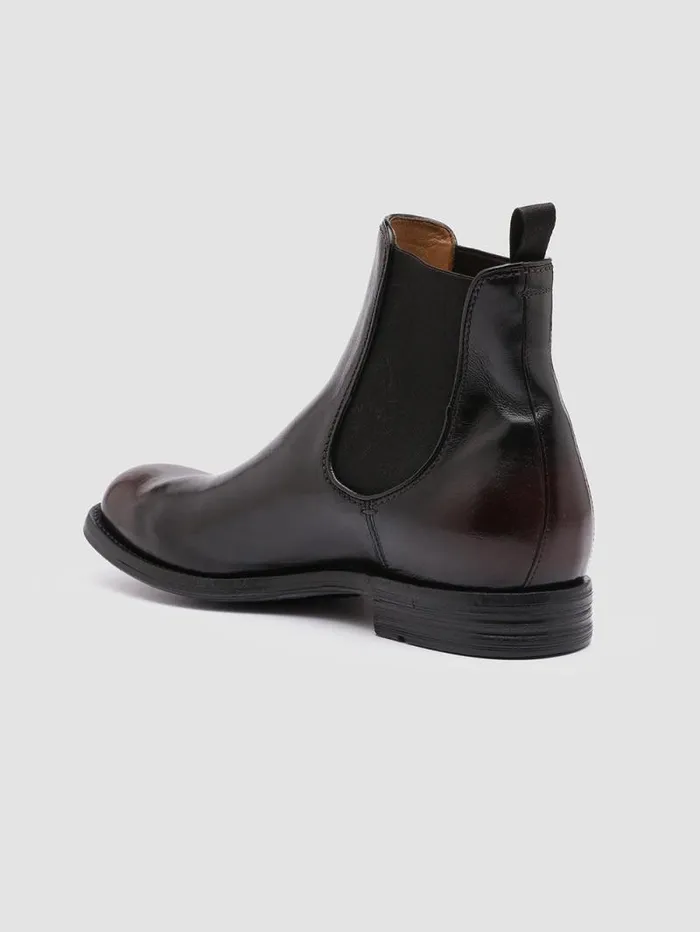 Men Officine Creative Footwear BALANCE 008 Black Leather Chelsea Boots