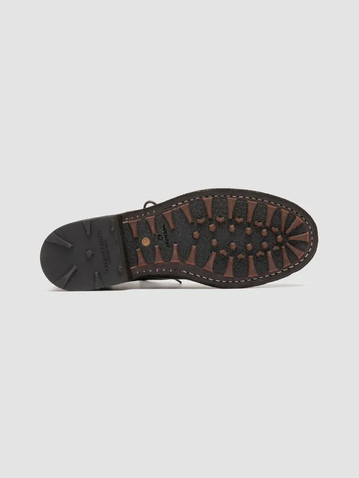 Men Officine Creative Footwear BULLA DD 102 Brown Leather Laceup Boots