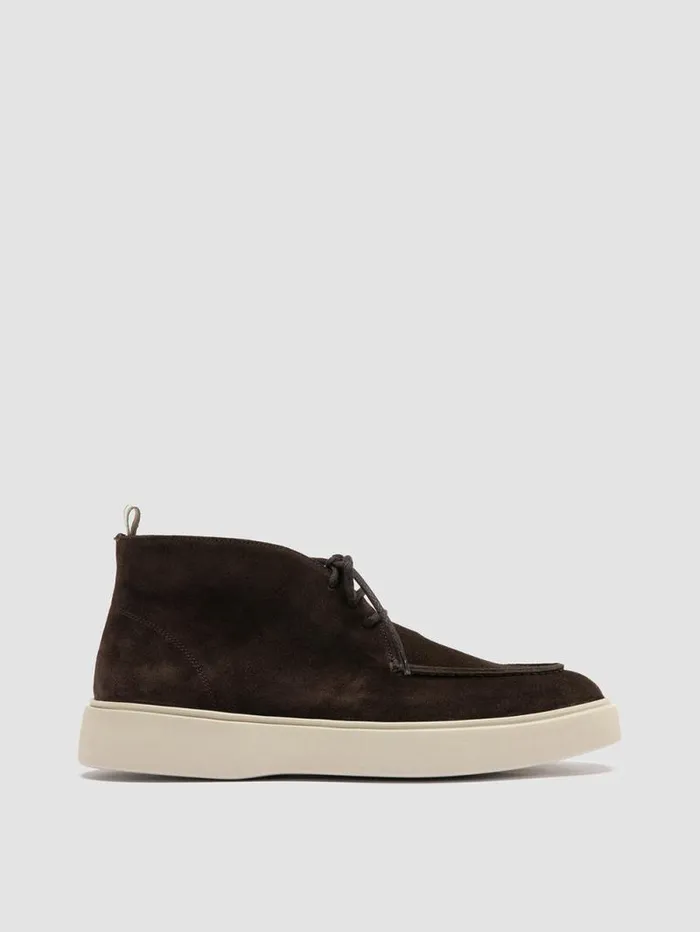 Men Officine Creative Footwear FRAME 002 Gray Suede Chukka Boots