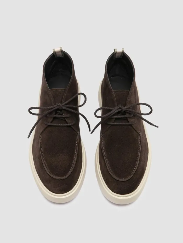 Men Officine Creative Footwear FRAME 002 Gray Suede Chukka Boots Men Officine Creative Footwear FRAME 002 Gray Suede Chukka Boots