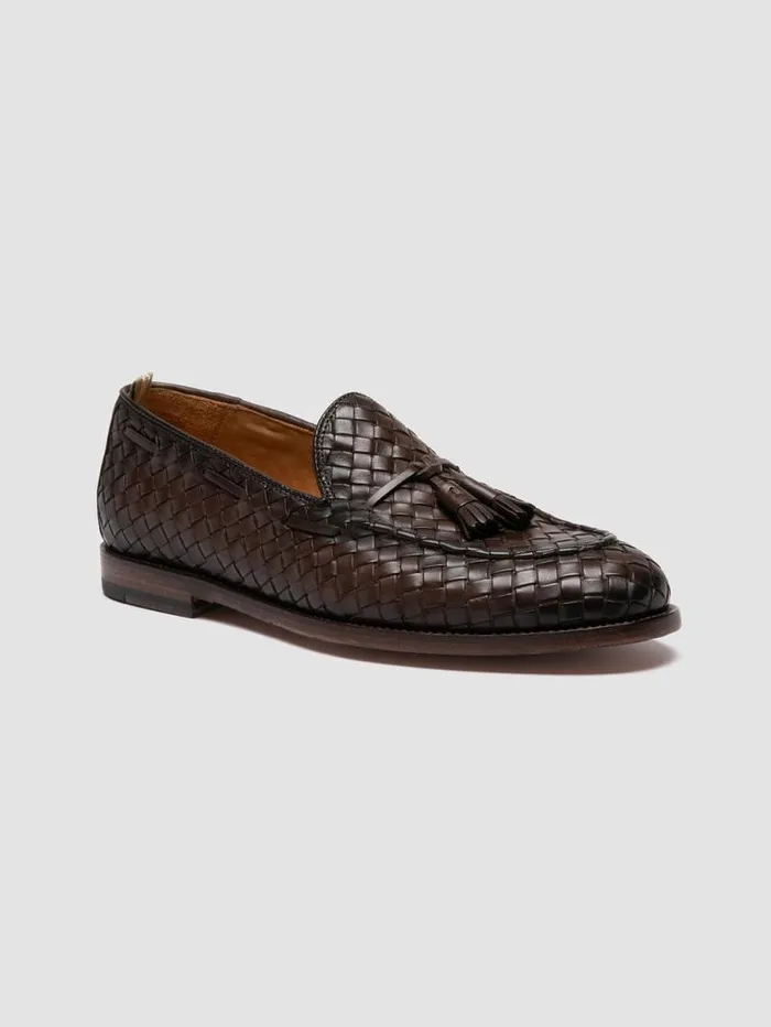 Men Officine Creative Footwear OPERA 004 Brown Leather Tassel Loafers Men Officine Creative Footwear OPERA 004 Brown Leather Tassel Loafers