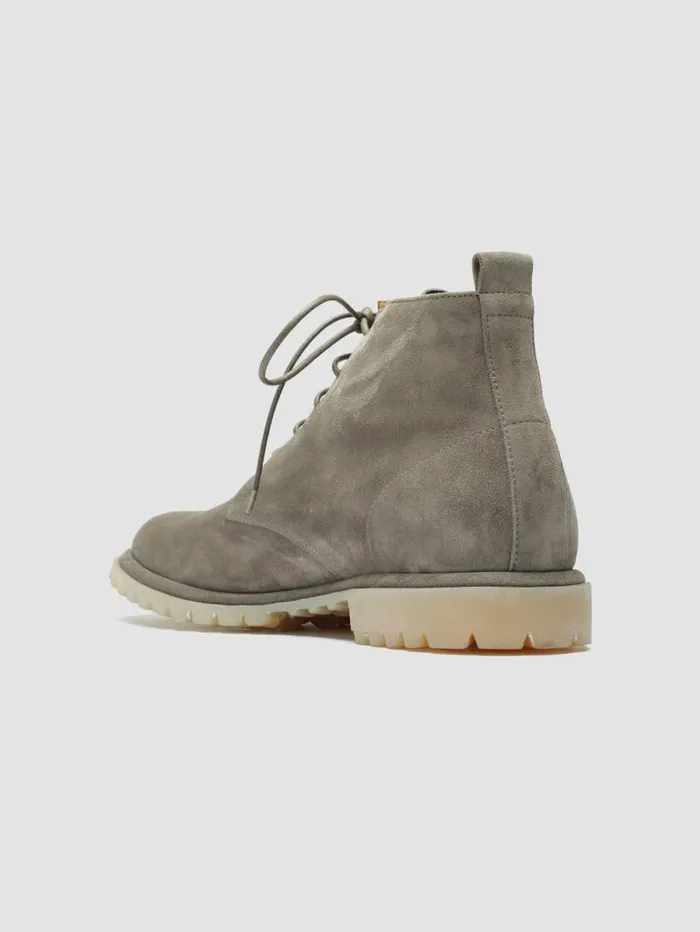 Men Officine Creative Footwear SPECTACULAR 002 Taupe Suede LaceUp Boots