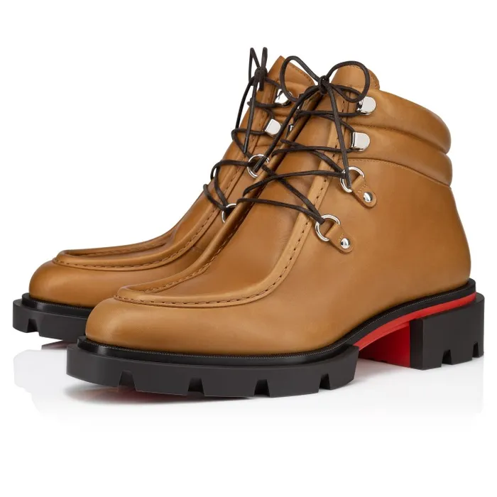 Men Our Pabelito Boot Boots 8211 Calf Leather Wax Effect 8211 Terra Christian Louboutin Boots