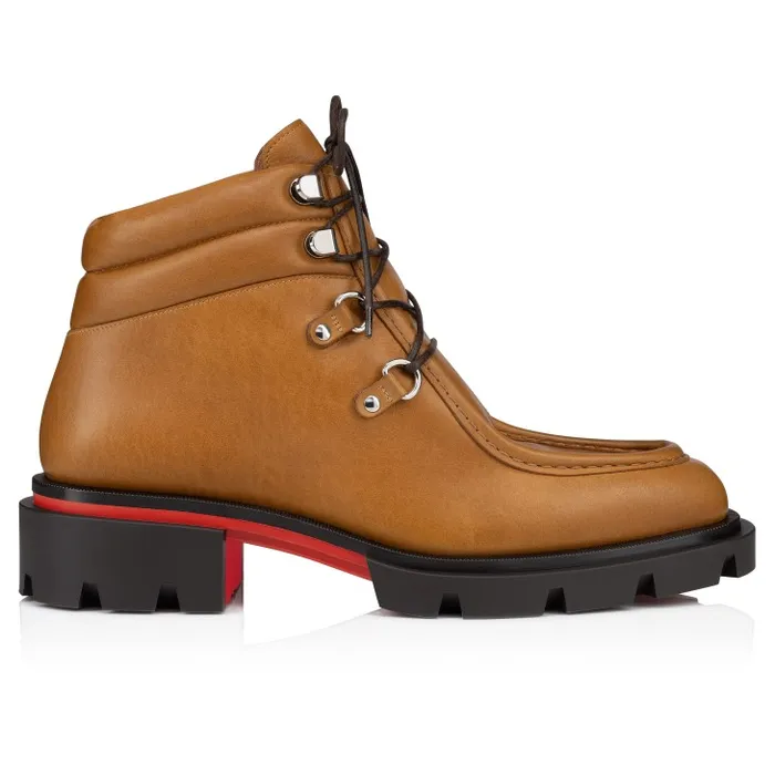 Men Our Pabelito Boot Boots 8211 Calf Leather Wax Effect 8211 Terra Christian Louboutin Boots