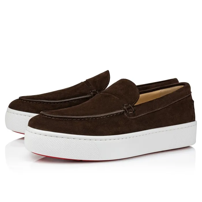 Men Paqueboat Boat Shoes 8211 Calf Leather 8211 Cosme Christian Louboutin Sneakers