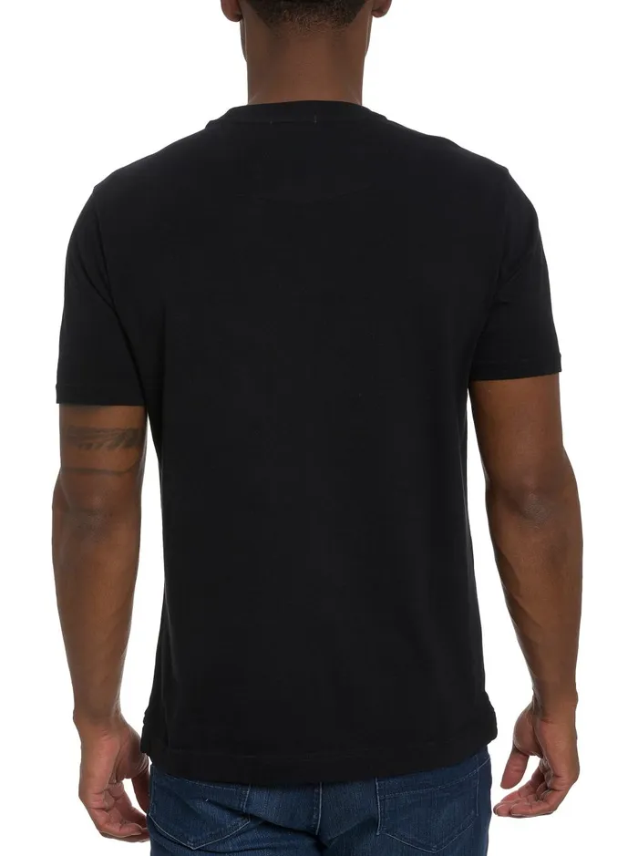 Men Polos and TShirts Robert Graham 24K SKULL TSHIRT Black