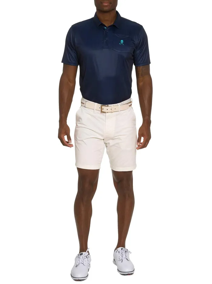 Men Polos and TShirts Robert Graham BLADE IRON PERFORMANCE POLO Navy