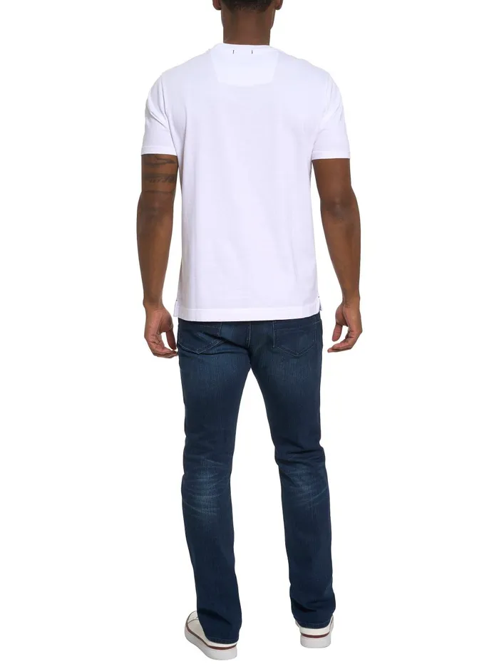 Men Polos and TShirts Robert Graham CROWN ROYALE TSHIRT White