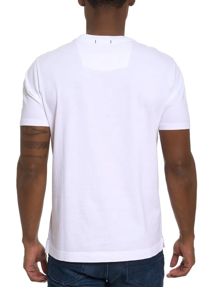 Men Polos and TShirts Robert Graham CROWN ROYALE TSHIRT White