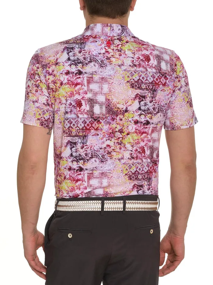 Men Polos and TShirts Robert Graham GENEVA KNIT POLO Blue
