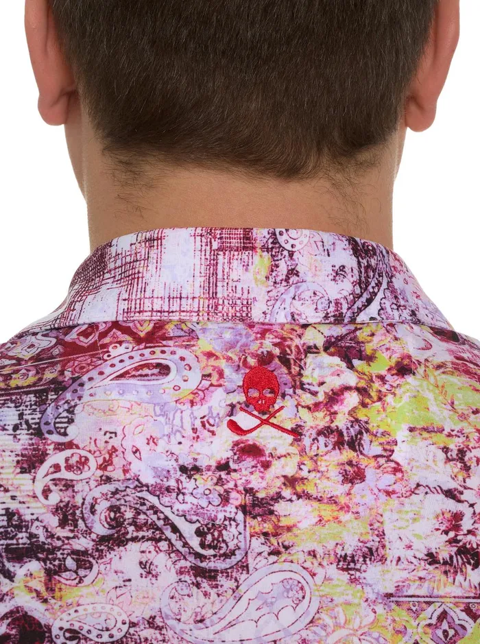 Men Polos and TShirts Robert Graham GENEVA KNIT POLO Blue