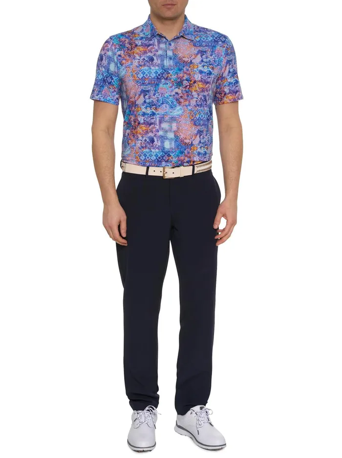 Men Polos and TShirts Robert Graham GENEVA KNIT POLO Blue