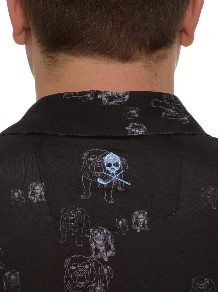 Men Polos and TShirts Robert Graham GRAHAM PERFORMANCE POLO Black