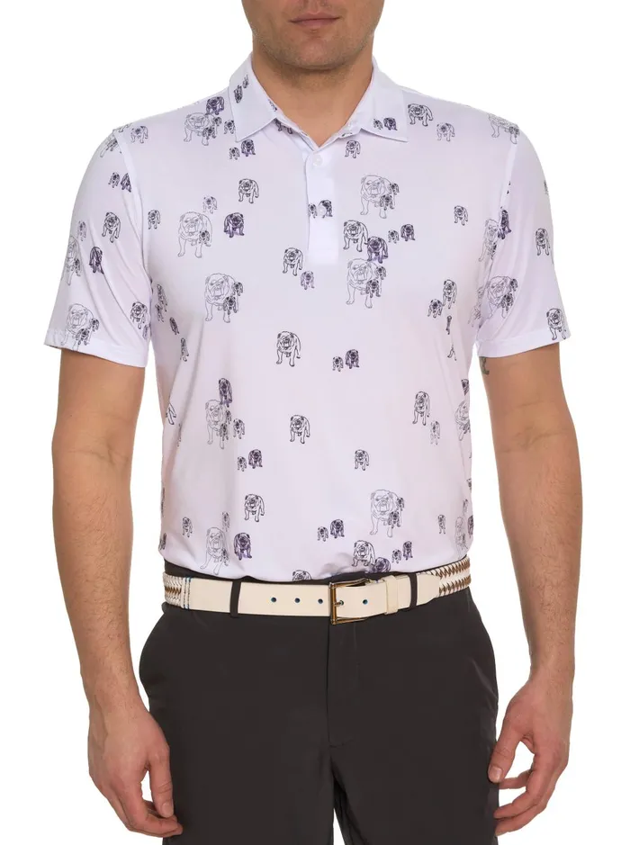 Men Polos and TShirts Robert Graham GRAHAM PERFORMANCE POLO Black