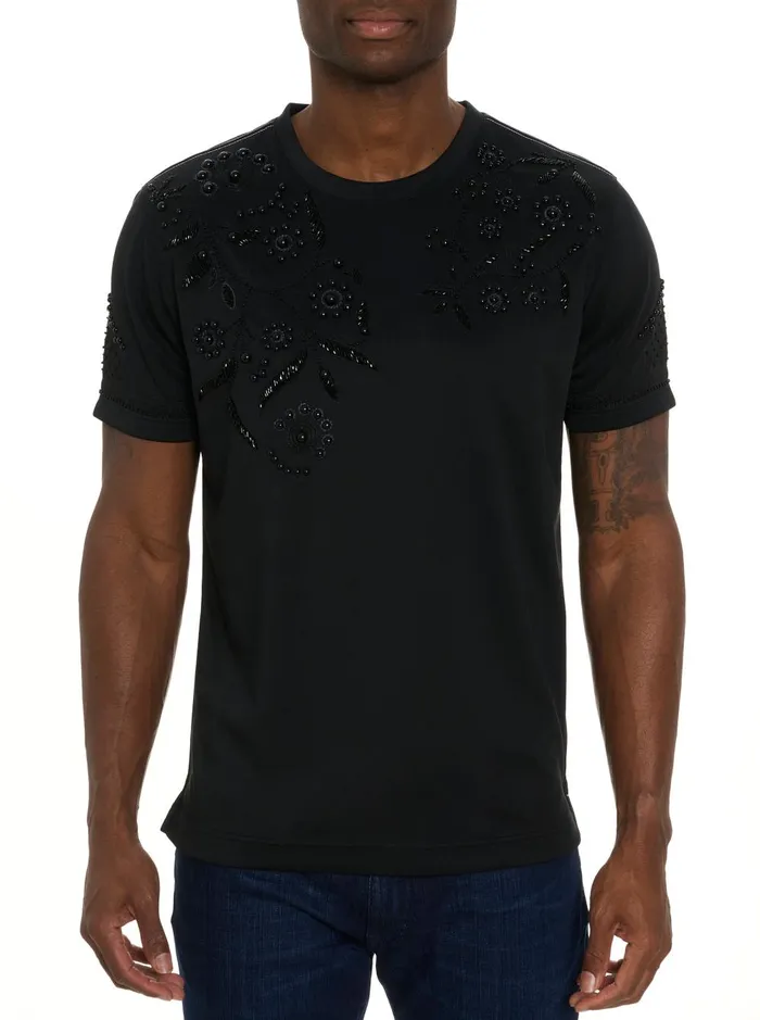 Men Polos and TShirts Robert Graham LIMITED EDITION COURTING JEWELS TSHIRT Black