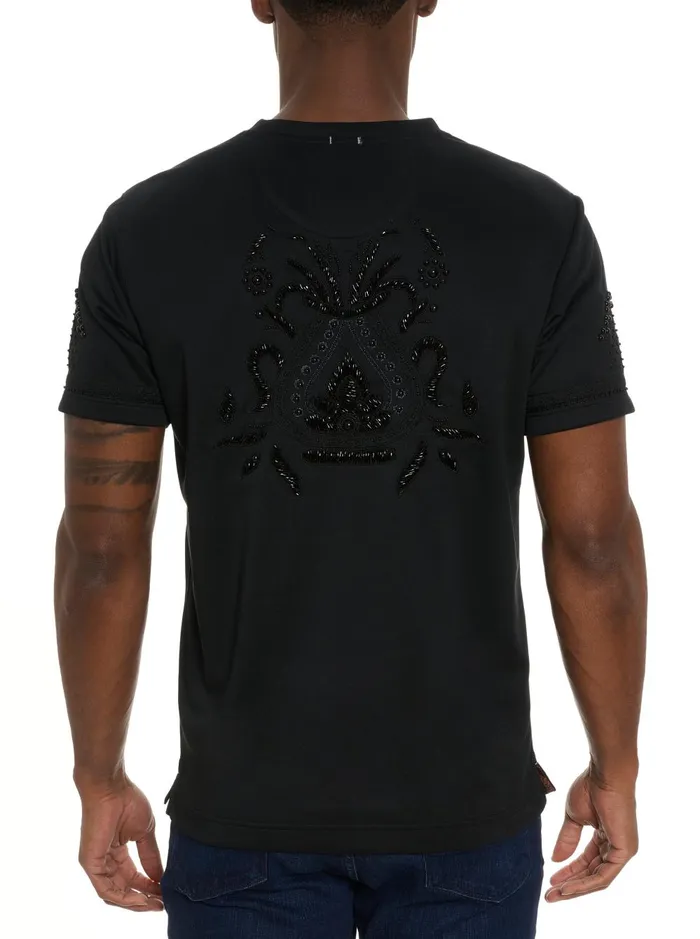 Men Polos and TShirts Robert Graham LIMITED EDITION COURTING JEWELS TSHIRT Black