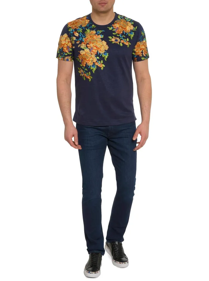 Men Polos and TShirts Robert Graham LIMITED EDITION THE RISBE TSHIRT Navy