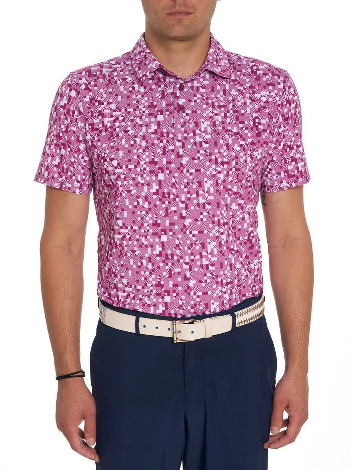 Men Polos and TShirts Robert Graham WOODERSON PERFORMANCE POLO Pink