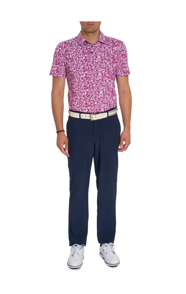 Men Polos and TShirts Robert Graham WOODERSON PERFORMANCE POLO Pink