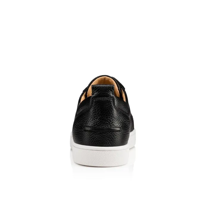 Men Rantulow Sneakers 8211 Grained Calf Leather 8211 Black Christian Louboutin Sneakers