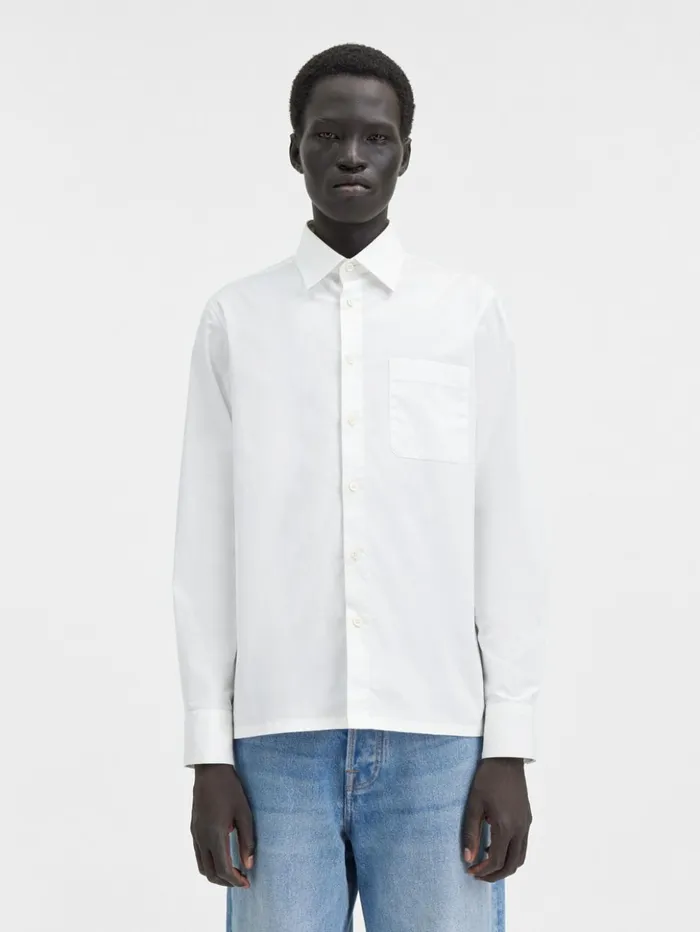Men Shirts JACQUEMUS The Suit Shirt White Men Shirts JACQUEMUS The Suit Shirt White