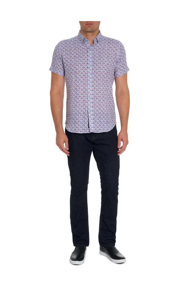 Men Short Sleeve Button Down Shirts Robert Graham CHANDLER SHORT SLEEVE BUTTON DOWN SHIRT Multi